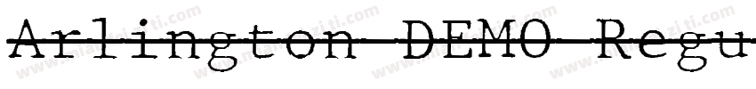 Arlington DEMO Regul字体转换